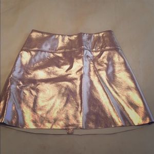 Pink metallic skirt